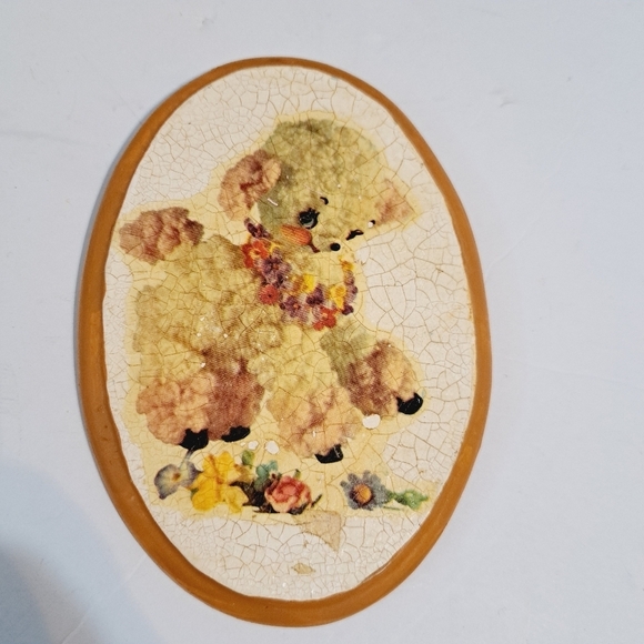 Vintage Meyercord Decal Crackle Plaster Anthropomorphic Kitch‎ Nursery - Picture 4 of 6